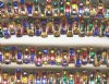 10 8mm Antique Copper Rondelles with Multi Jewel Tone Rhinestones